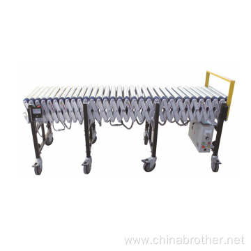 Stainless Automatic Motorized Telescopic Roller Conveyor